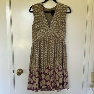 Anna Sui for Anthropologie silk dress, sz 6, excellent condition